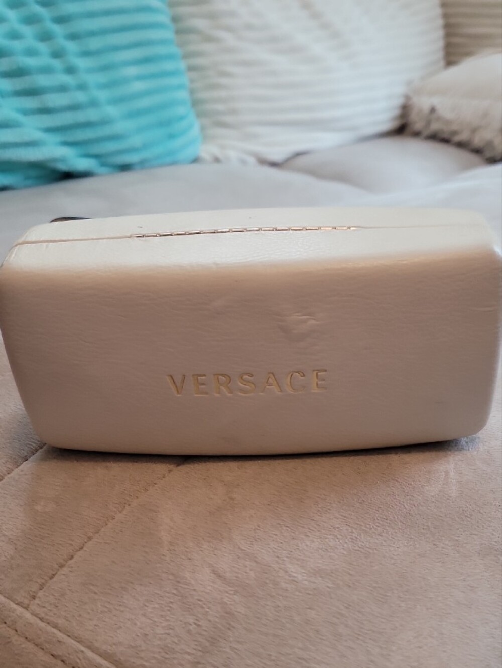 Versace VE4375 Square Sunglasses featuring Gold Tone Medusa Medallions - Picture 4 of 8